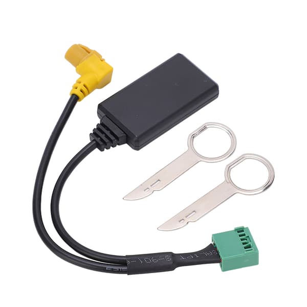 Bluetooth Audio Adapter til bilstereo-tilslutning, håndfri mikrofon AUX-indgangsadapter trådløs musikstreaming Plug and Play Bluetooth 5.0