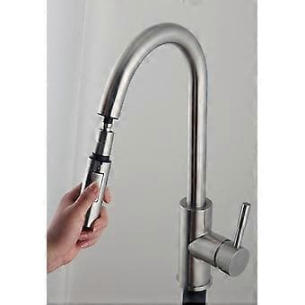 Erstatningsdel for dusjhode til blandebatteri, dusjhode med sprøyteinnstillinger for kjøkkenbatteri, kromfinish