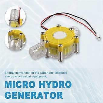 10W Vannstrømpumpe Mini Hydro Generator Turbin Strøm Hydraulisk Konvertering