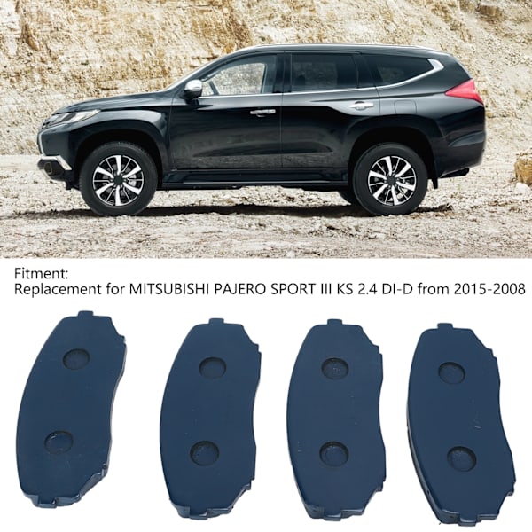 4 kpl Jarrulevyjen Palaset 4605B541 Keramiikka Jarrutarvikkeet Vaihto MITSUBISHI PAJERO SPORT III KS