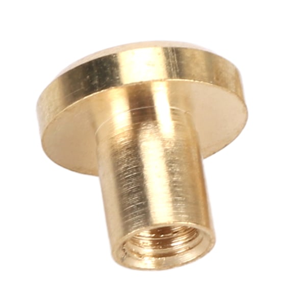 50 st Dekorativa Nitar 50 st Spår Platt Huvud Skruvar Mässingsskruv Nitsats för DIY Läderhantverk Bokbindning 8x8mm Nit