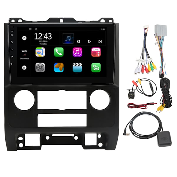 9 tommer bilstereo touchskærm 2G RAM 32G ROM ratstyring kontrol udskiftning til Ford Escape 2007‑2012