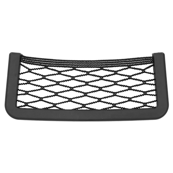 Universal Bil Net Opbevaringsarrangør Mobiltelefon Små Genstande Gadget Holder Auto Tilbehør Stor 7,5 x 3,1 x 0,4 tommer