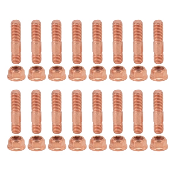 43mm Turbo Stud Nut Kit M10x1.5 Stål Legering Høy Styrke Rustfri for T3 T4 T5 T6 Turbolader