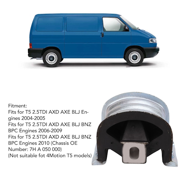 Etu Moottorin Kiinnitys 7H0199848D Moottorin Vaihteiston Tukikonsoli T5 2.5TDI AXD AXE BLJ BNZ BPC