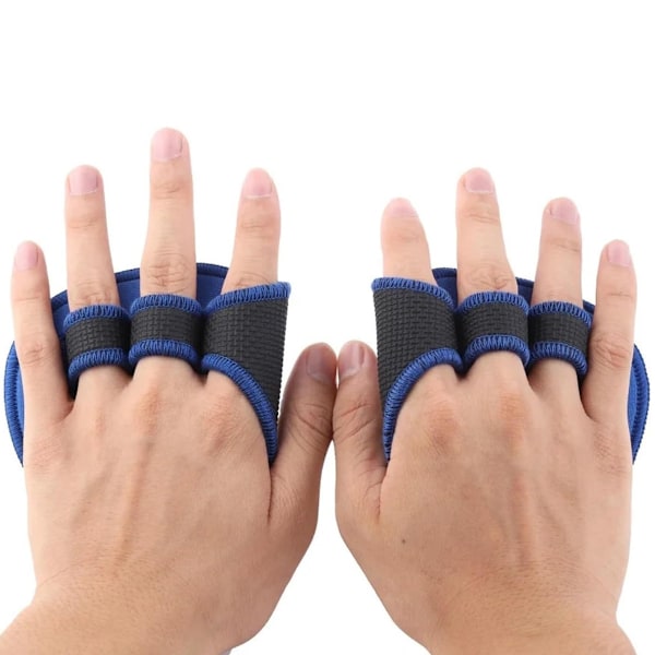Träningsgrepp Pads Viktlyftning Träningshandskar Fitness Sport Kroppsbyggnad Gymnastik Grepp Gym Handflata Handledsskydd Handskar