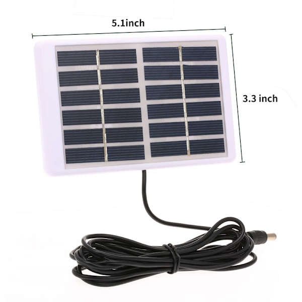 Bärbar solcellsladdare för trädgårdslampa, hög konverteringsgrad polykristallint kisel DIY batteriladdningsmodul vindtät snösäker enkel installation