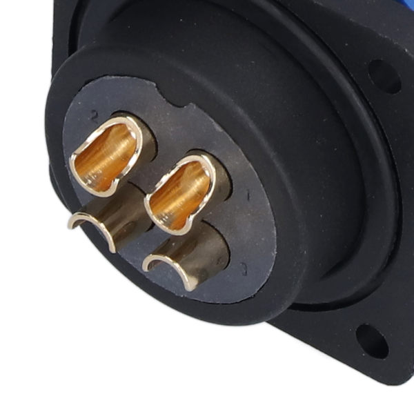 Vattentät kontakt fyrkantig 4 hål IP68 Aviation Power Socket 380V 45A för kabeltråd SP284 stift
