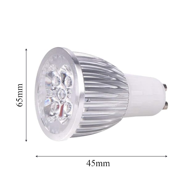 5-pack Ultra Bright LED GU10 5W Kylfläkt  Vit  COB Spotlights Glödlampor