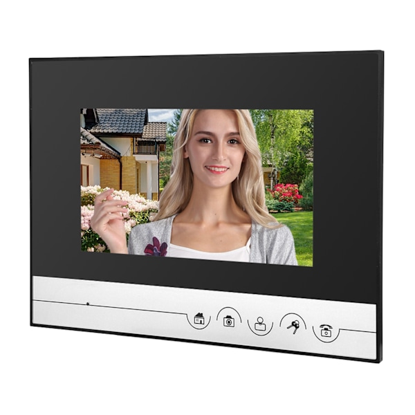 7 tommers TFT Video Intercom Dørtelefon System Intelligent Tilgangsdørkamera 110-240VEU&nbsp;Plugg