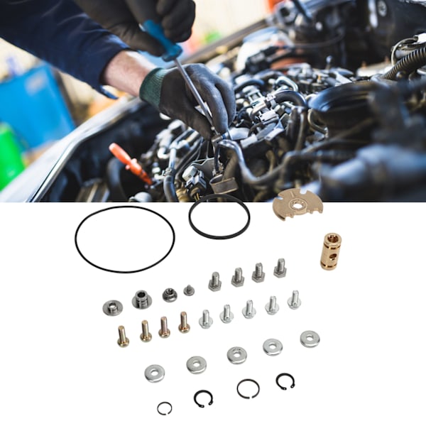 Turbolader Reparationskit Turbo Reparation Opgraderet Genopbygningskit Udskiftning til Garrett Turbolader GT15 GT17 GT18 GT20 GT22