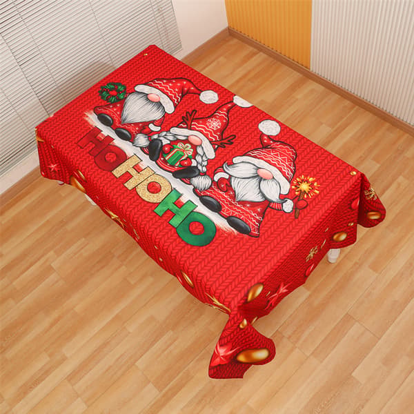 Tryckt Duk för Jul, Helg och Vinter, Rektangulär style 2