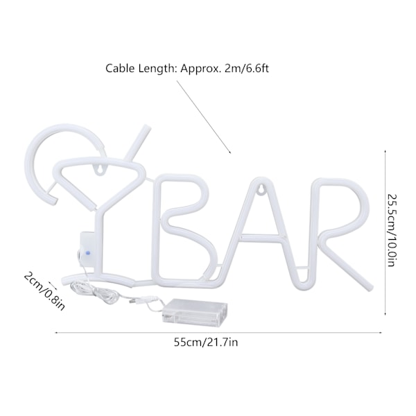 LED-neonvalo BAR Neon-valo 8 tilaa 24-näppäimen kaukosäädin kotiin ravintolaan juhliin festivaaleilleTyyppi 1
