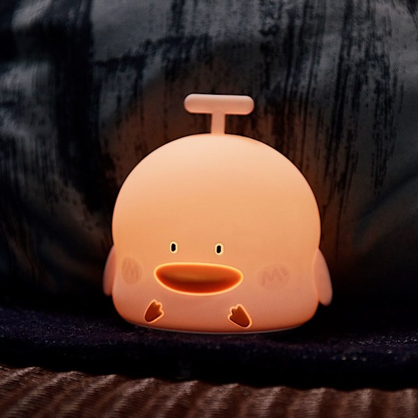 Rechargeable Cute Melody Little Duck LED Light with Sound Lamp with USB Cable Pink