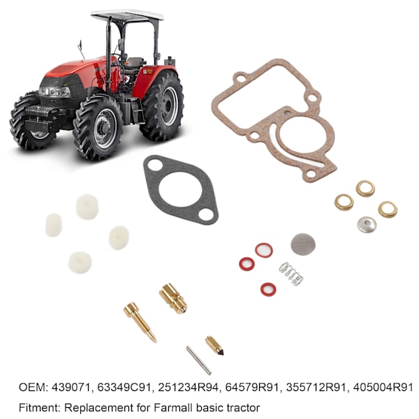Forgaser Reparationskit Overhaul Sæt 64579R91 355712R91 Udskiftning til Farmall Basic Traktor