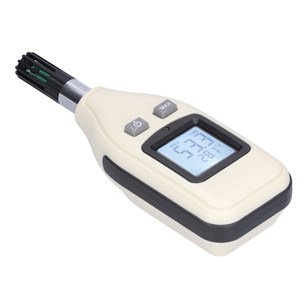 Digital Termometer Hygrometer Hög Noggrannhet Temperatur Luftfuktighetsmätare med Bakgrundsbelyst LCD-skärm