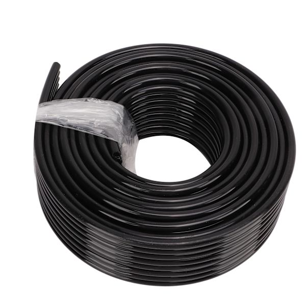 UV-skrivarbläckrör 8 linjer Svart 6 x 4mm HTPE Hög Styrka Lättviktsbläckrör för Ersättning 3m