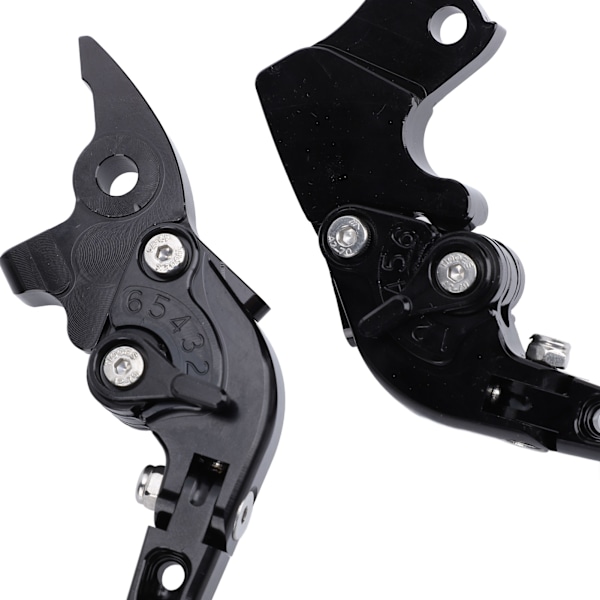 2 st Motorcykel Kopplingsbromsspak Aluminiumlegering Vikbar 6 Växlar Justerbar Styre Huvudcylinder Spak Ersättning för Aprilia RSV4