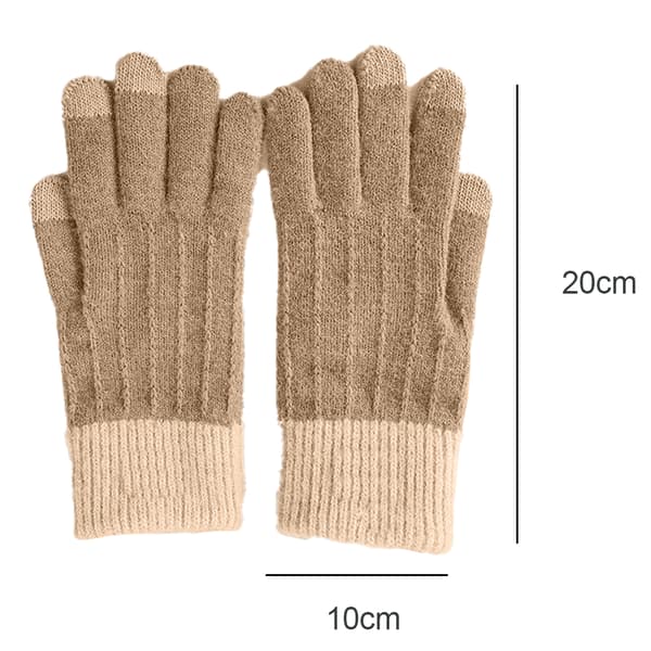 Vinter Touchscreen Stretch Termiska Magiska Handskar Varma Ullstickade Tjocka Fleecefodrade