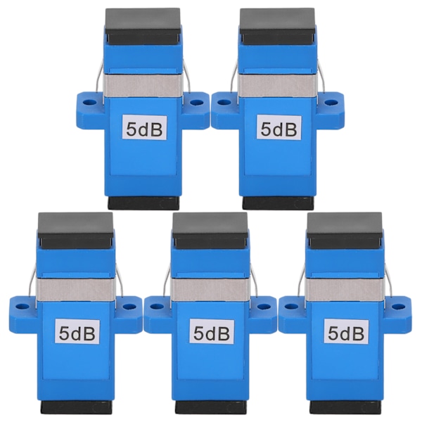 5 stk SC UPCSC UPC5DB Fiberoptisk kontakt, enkeltmodus optisk kobler demper
