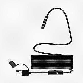 3-in-1 USB Type-C -endoskooppikamera Androidille, 7 mm HD vedenpitävä 6 LED-valolla
