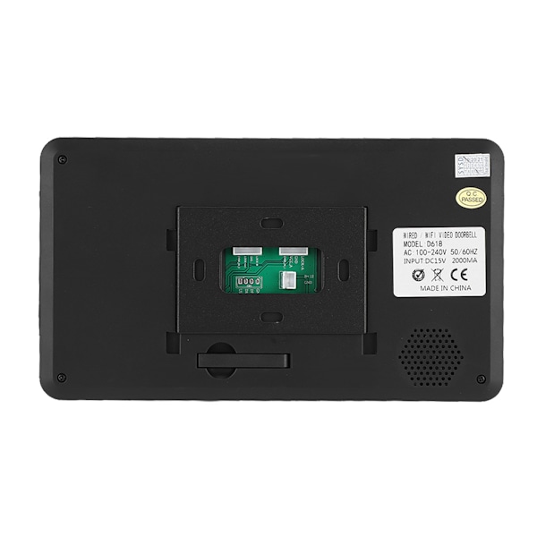 7 tommer Trådløs Videodørklokke med 4-Tommers Touchscreen Monitor Vision 100-240vUK