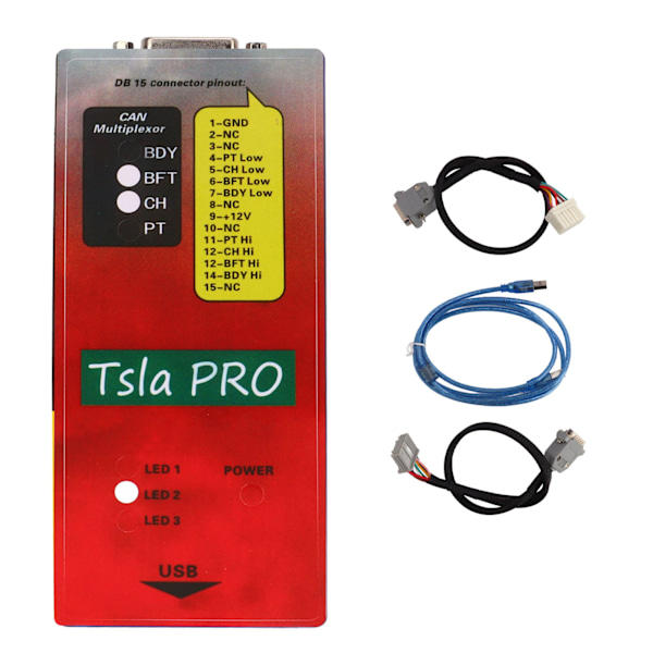 for Tsla PRO Bildiagnostisk Scanner ECU Programmeringsværktøj USB 2.0 3.0 Udskiftning til TESLA Model S