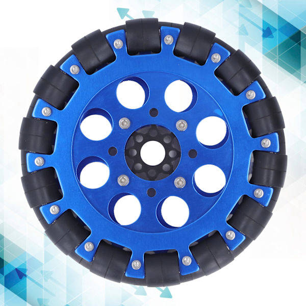 Omnidirectionalinen pyörä Omni Drive Alumiiniseos Teollisuusrobotin osat Tarvikkeet 6inDouble Row UM5604‑0014‑0152 39mm
