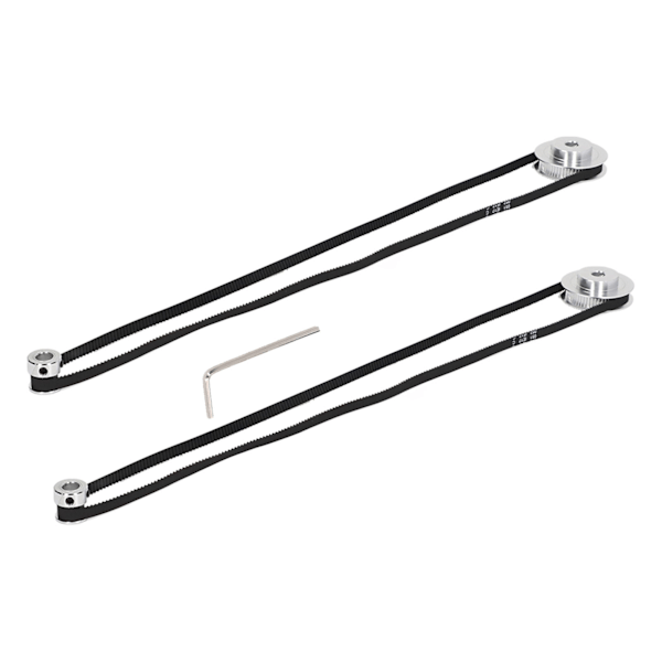 2 Set Synkrona Hjul 20T 60T GT2 Syncroniseringsremspulja för 3D-skrivare CNC-svarv 8mm 8mm Inre Hål