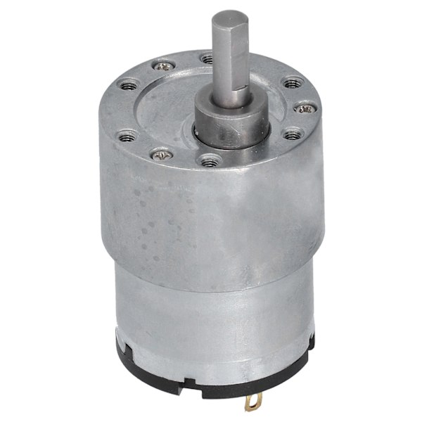 DC 12V Växelmotor Hastighetsreducering CW CCW Koppartråd Motorer med 6mm D Axel JGB37‑52012RPM