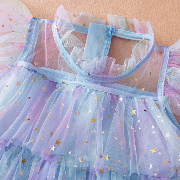 Sateenkaarimekko, toddler prinsessamekko Star Sequins Rainbow
