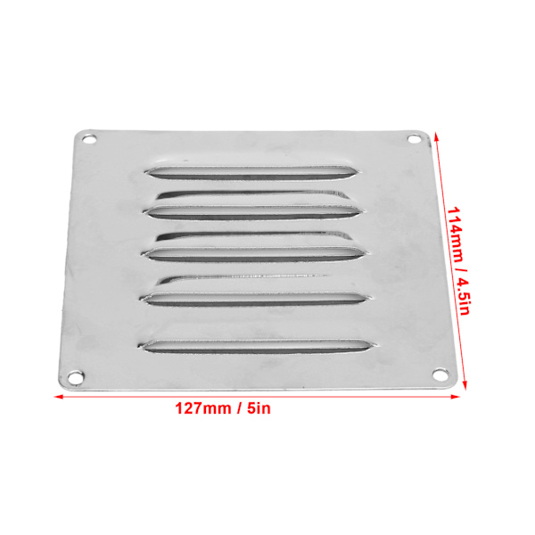 Rustfrit Stål Luftventilations Plader Lukker 127x114mm Marin Hardware Samling til Skibe