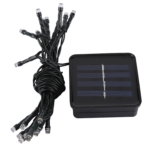 2 Meter 20 LED-lampor Solcellsdriven Ljusslinga Varmvit Utomhusdekorationslampa
