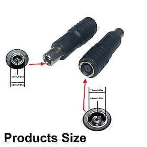 DC8mm 7.9mmx0.9mm Hun til 8020 Han Strømstik til Solcelleladesystemer