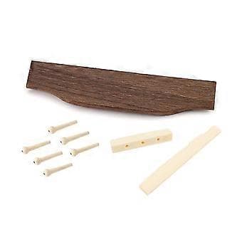 Akustisk gitarrstall i rosenträ, Sadel, Stallben, Ändplugg, Stift. Rosenträ Bra prestanda