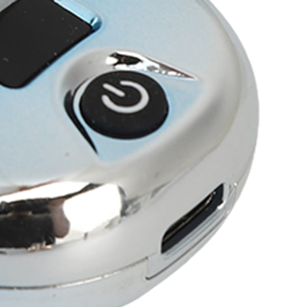 Elektrisk Skäggtrimmer Sladdlös Mini USB Laddningsbar LED-Display Vattentät Skäggtrimmer för Män Blå Silver Gradient