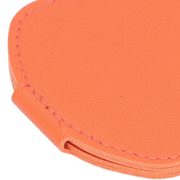Förvaringsväska för Plektrum 6 Fack Behållare PU Läder Metallspänne Plektrumhållare Fodral för Daglig Användning Orange
