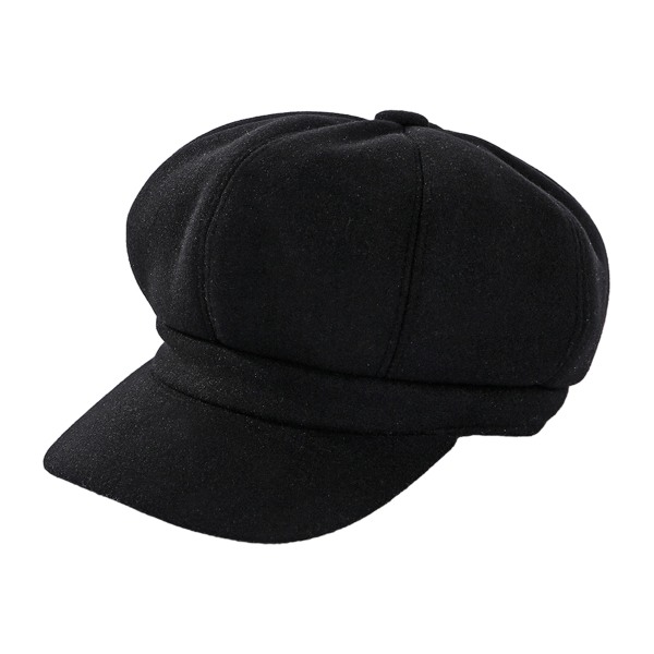 Kvinnors Newsboy Cap Ullbland Retro Solid Färg Flickor Mode G