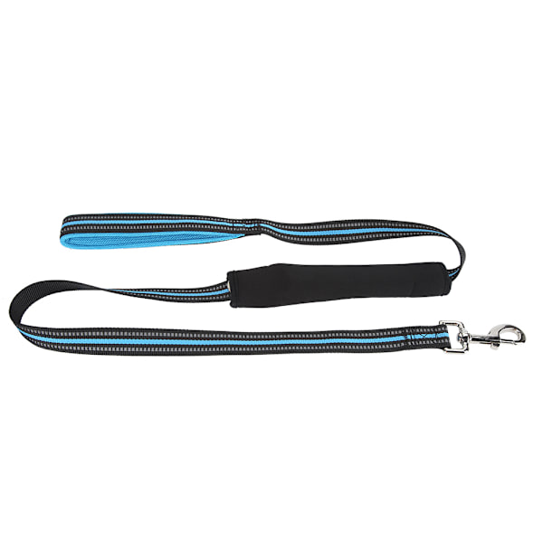 Nylon Holdbar Komfortabel Refleks Træklead Hundebånd Bil Sikkerhedssele til Hunde Blå M