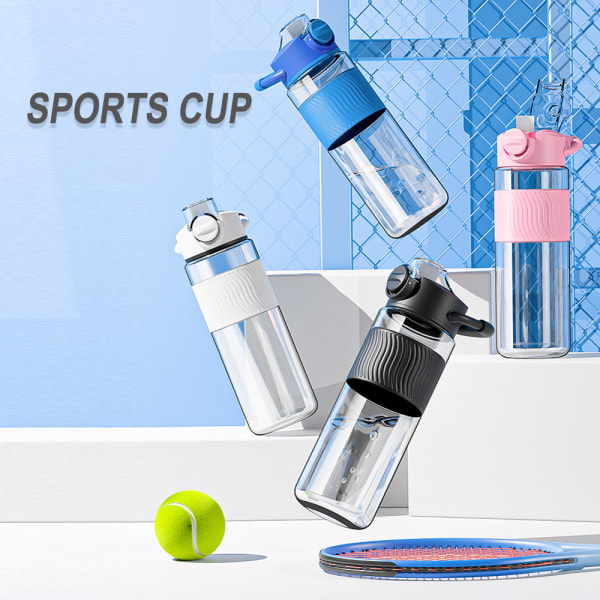 Sport Vattenflaska - Läckagesäker & BPA-fri - Internt sugrör