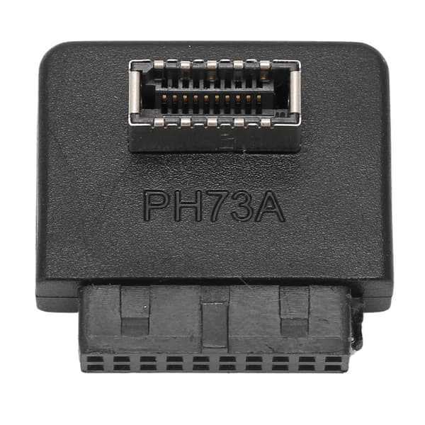 Vertikal USB Header Adapter för stationär dator, Typ C Gränssnitt Stöd till USB 3.0 20Pin Header Hane Förlängningsadapter, Moderkorts USB Adapter utan