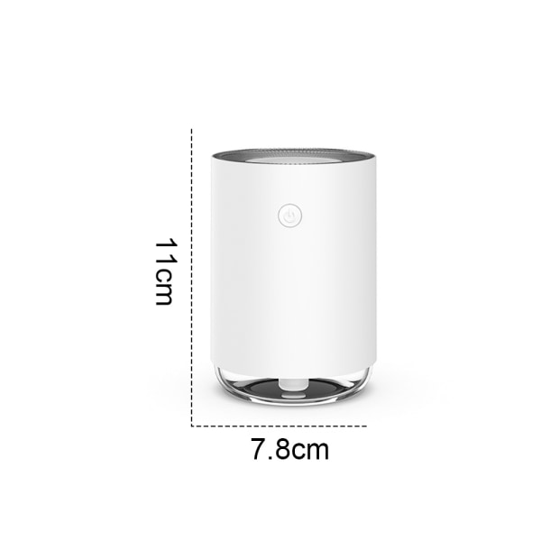 USB Personlig Tyst Kyl Mist Skrivbord Luftfuktare (vit)