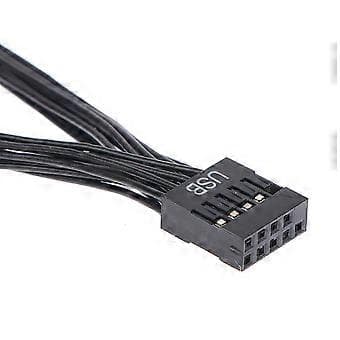 10CM USB Bundkort Kabel USB Header Forlængerkabel 9Pin 1 Hun til 2 Han Y Splitter Kabel 10cm