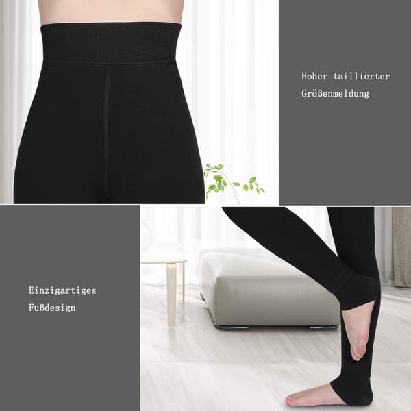 Varme ullforede tights for kvinner - tykke fløyelstights, varme bukser