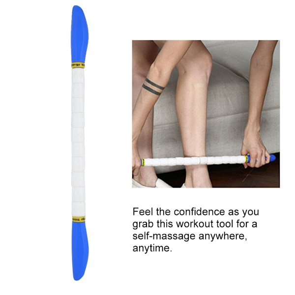 Bøybar massasjestav for muskler, ben, rygg, skuldre - Myofascial Release Stick