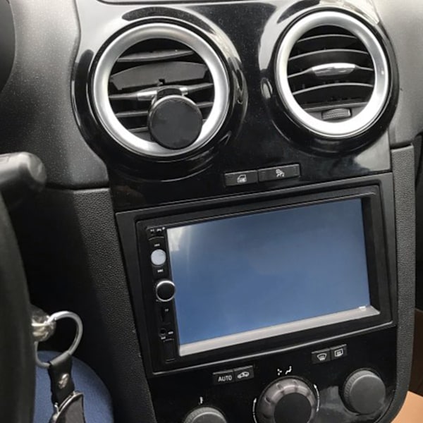 2Din Center Control Audio Facia Navigation Ramme Passer til Opel Vectra/ Astra/ Zafira 2006-Sort