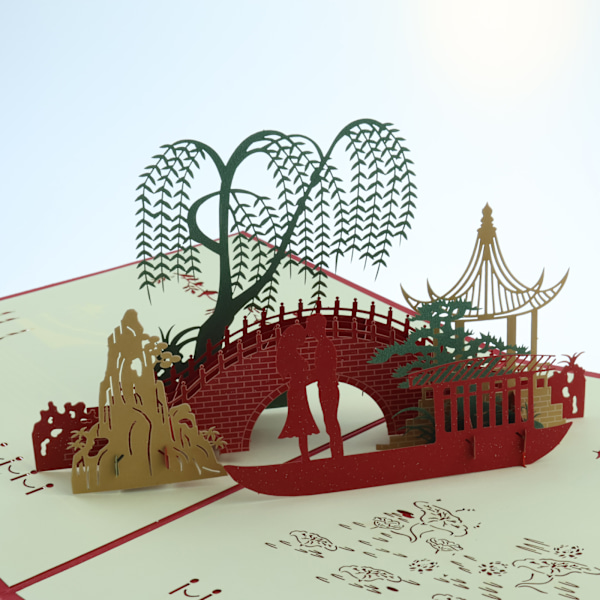 1 st. Bryggälskares 3D-kort
