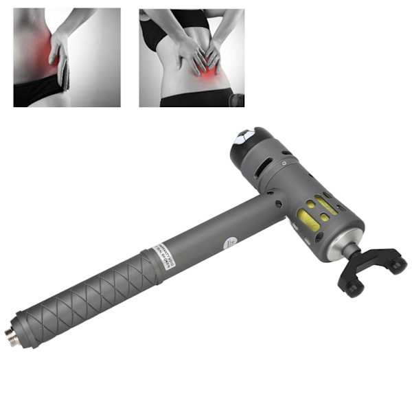 ESWT Ekstrakorporeal Shockwave Maskine ED Behandling Shockwave Dyb Muskel Massager Mørkegrå 100‑240V EU Stik