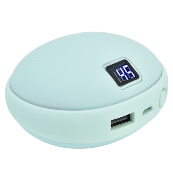 10000mAh 2 i 1 Mini Handvärmare USB Uppladdningsbar Elektrisk Handvärmare Vinter Värmeverktyg Blå