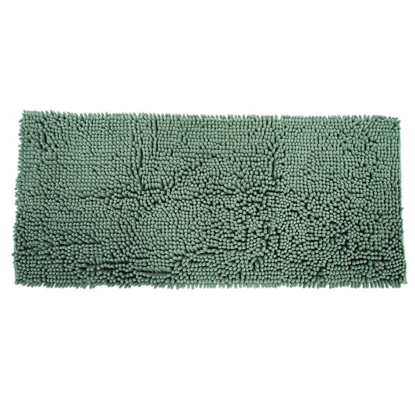 Chenille Halkskyddande Vattenabsorberande Mattor Badrum Vardagsrum (Grön)